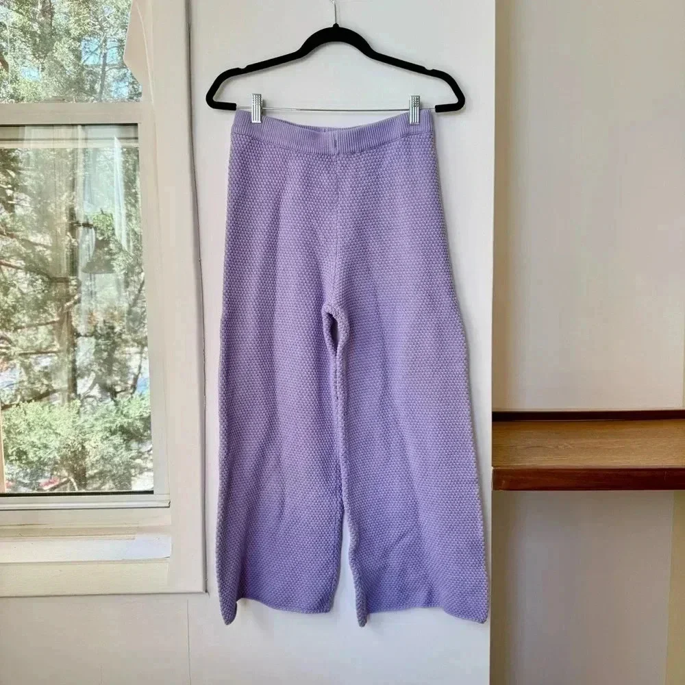 New Free People Hailee Sweater Set in Lavender Purple Size Small
